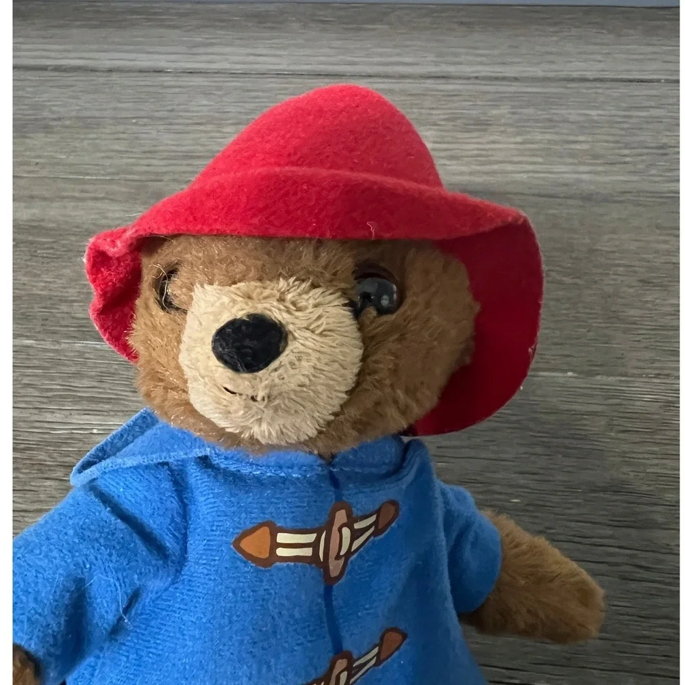 Paddington Bear Plush Stuffed‎ Animal Toy Red Hat Blue Coat Kids